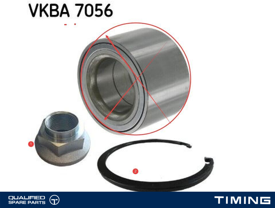 WHEEL BEARING REPAIR KIT SKF VKBA7161**配件