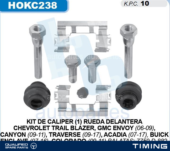 CALIPER REPAIR KIT HO HOKC313