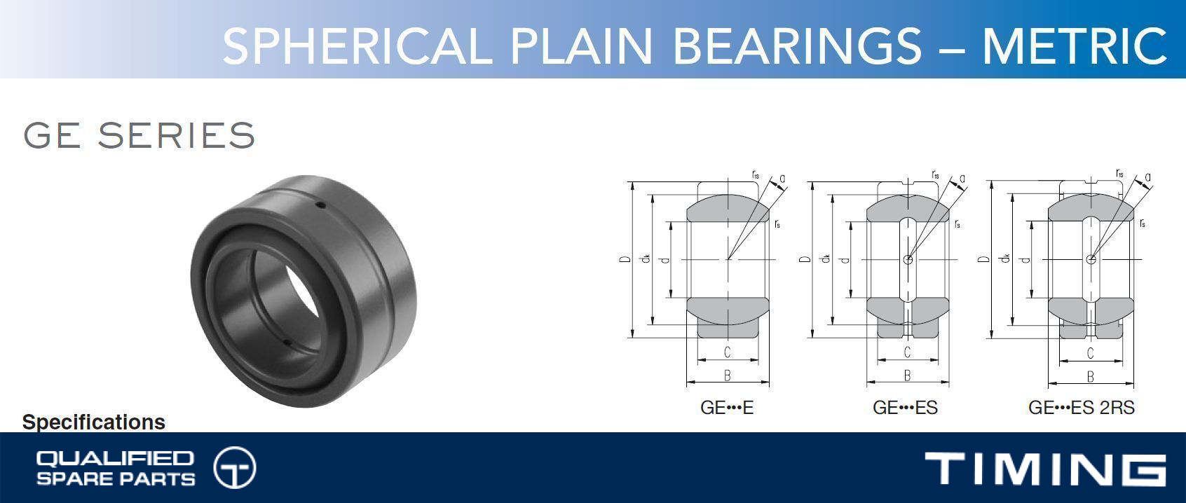 SPHERCIAL PLAIN BEARING OE GE15ES