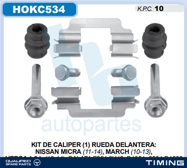 KIT DE REPARACIÓN DE PINZA HO HO-KT419