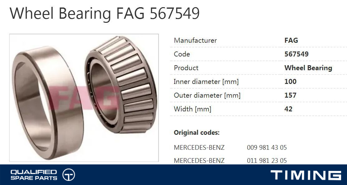 TAPER ROLLER BEARING OE 744/742