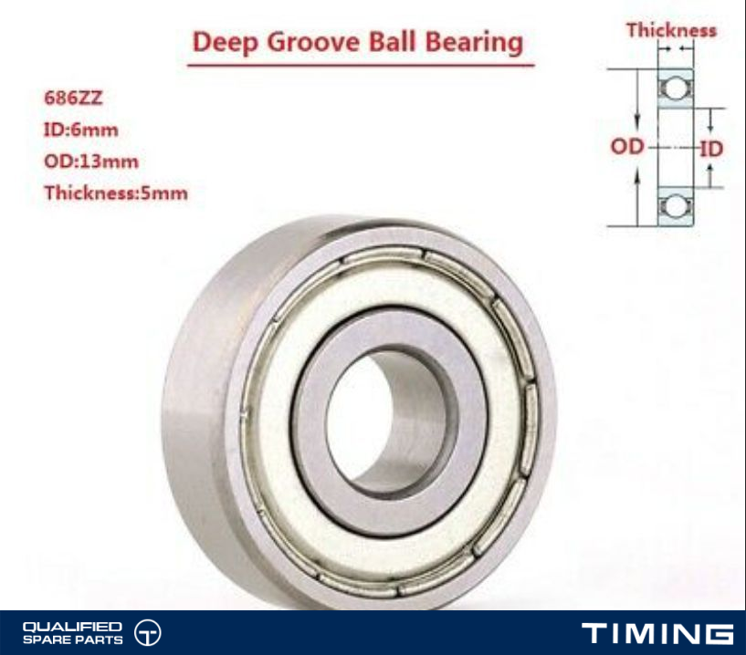 DEEP GROOVE BALL BEARING OE 6004 2RS