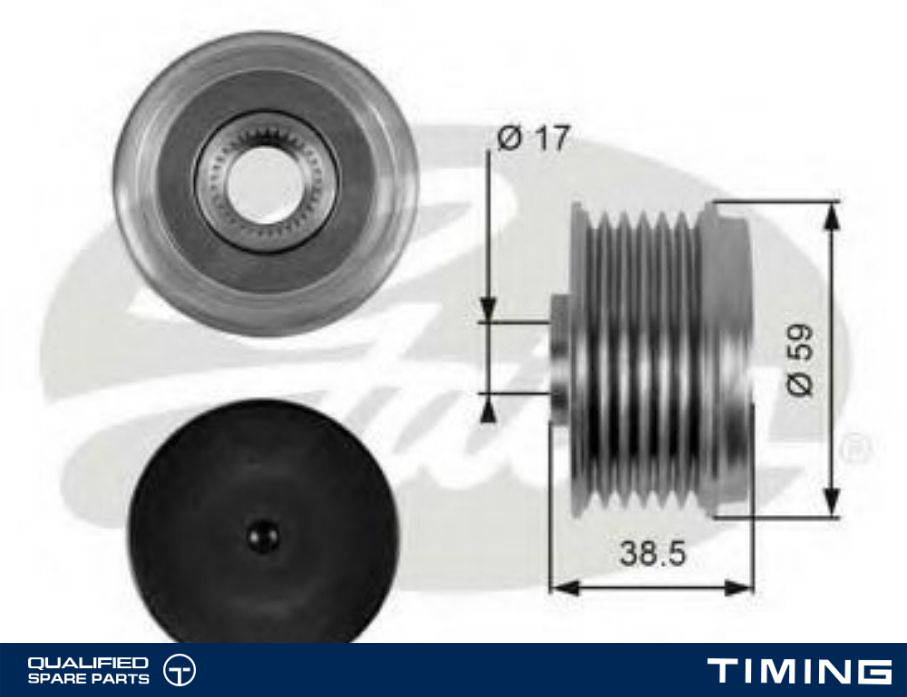 ALTERNATOR PULLEY SKF VKM03109