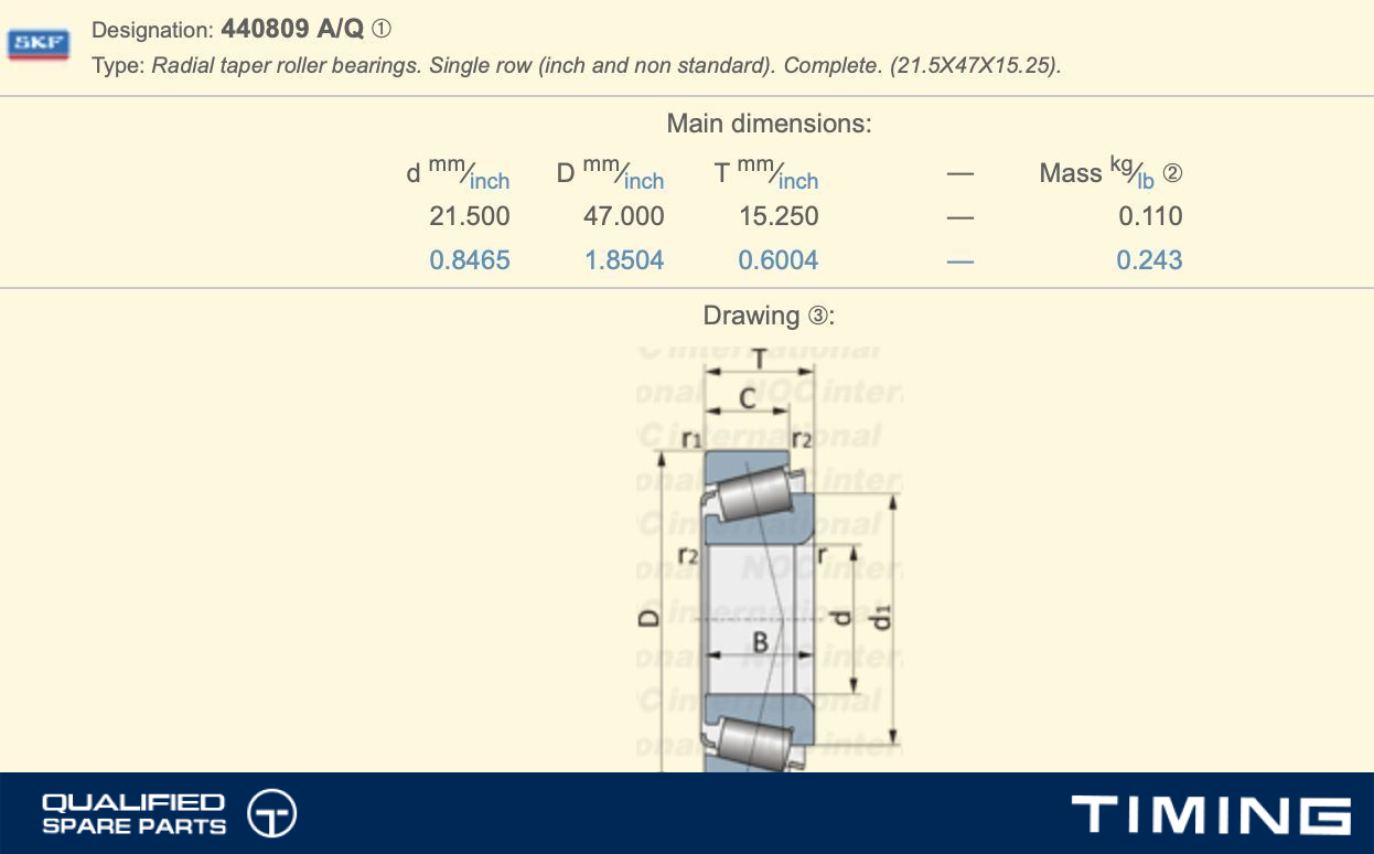 TAPER ROLLER BEARING OE LM102910